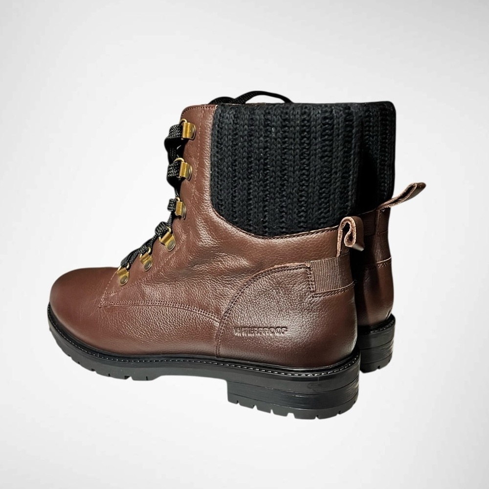 🌻NEW w/tag Cougar Kudos Women’s Dark Brown Waterproof Leather Boots Womens 11 - Picture 2 of 11